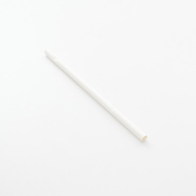 Beyaz Kağıt Pipet 6x200 cm 100 Adet