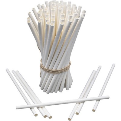 Beyaz Kağıt Pipet 6x200 mm Koli içi Adet 5600 