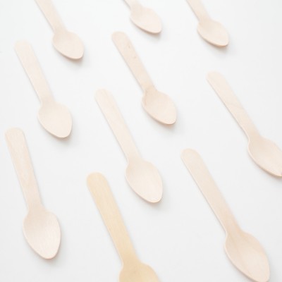 Tahta 11 cm Çay Kaşığı 100 Adet