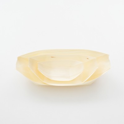 Tahta Kayık Tabak (50 Adet) 11,5cm