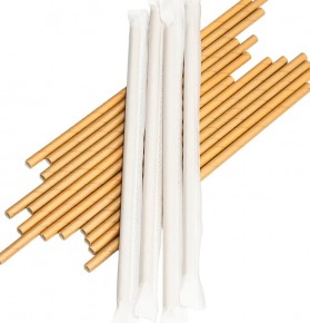 Sargılı Kraft Kağıt Pipet 6x197 mm 5500 Adet
