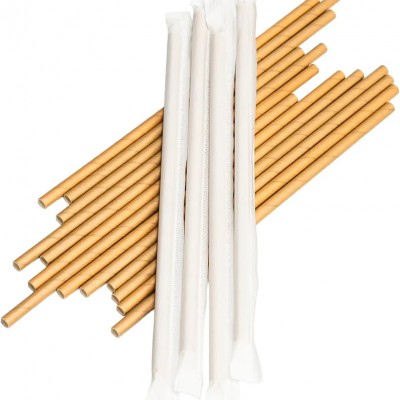 Sargılı Kraft Kağıt Pipet 6x197 mm 5500 Adet