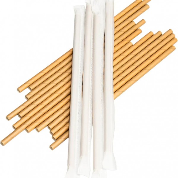 Sargılı Kraft Kağıt Pipet 6x197 mm 5500 Adet
