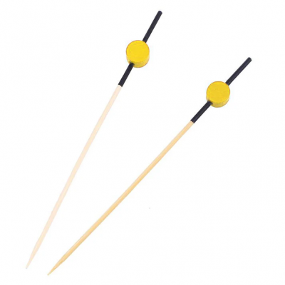 Bambu Davul Kürdan (SARI) 12cm - 100 Adet